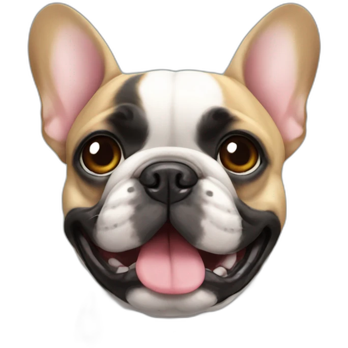 French bulldog saying GG emoji