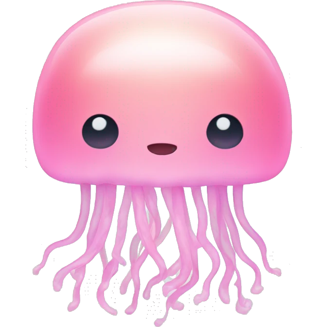 pastel light Pink jellyfish emoji