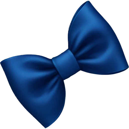 dark blue bow emoji