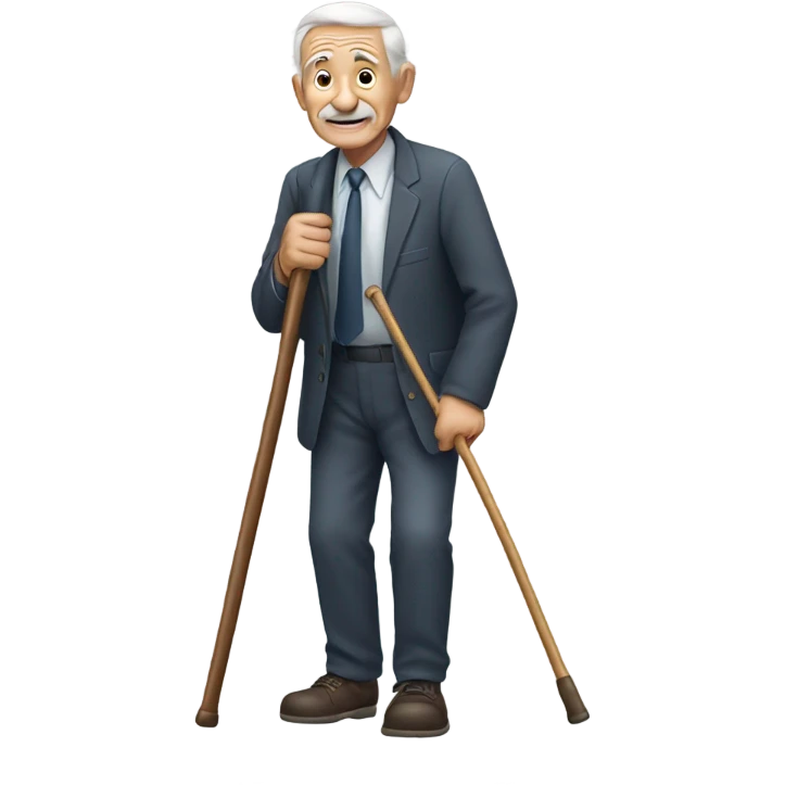 old man with cane emoji