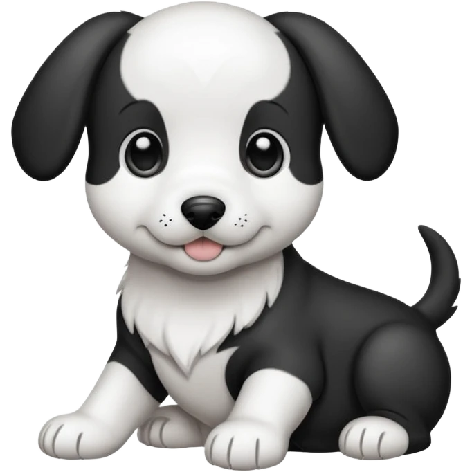 Coloring book and puppy emoji