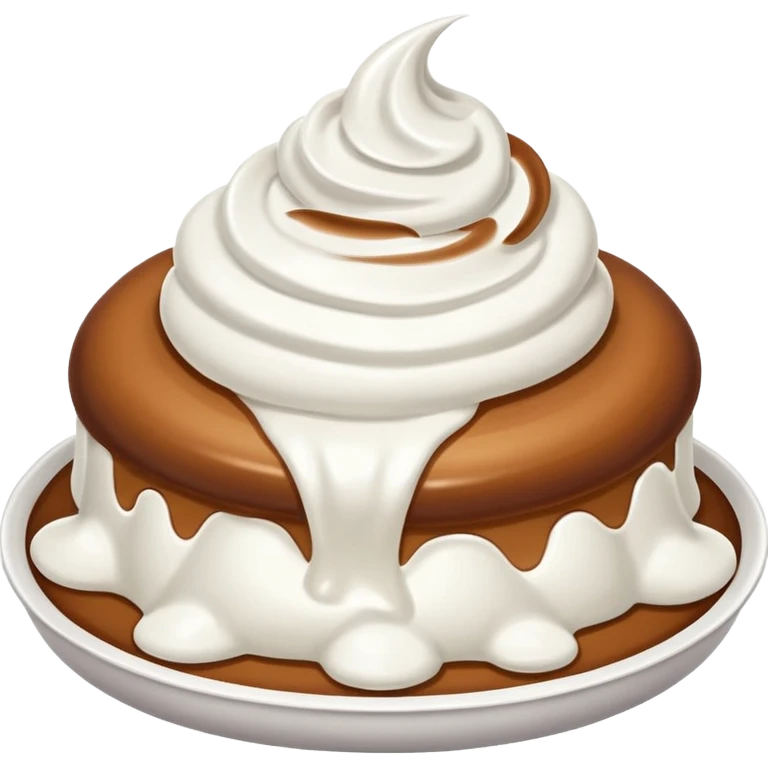 A lot of cream in butt emoji