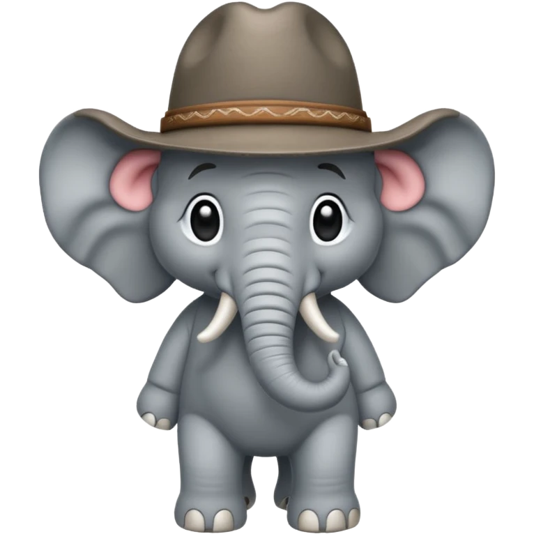 elaphant with cowboy hat emoji
