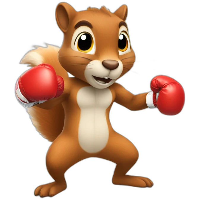 squirrel in boxing gloves emoji