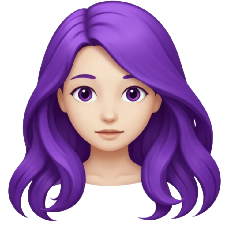 Purple girl emoji