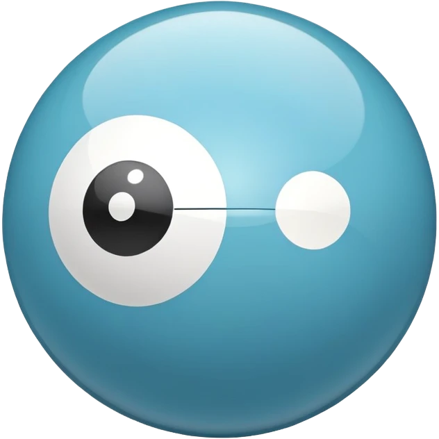 Light blue eight ball emoji emoji