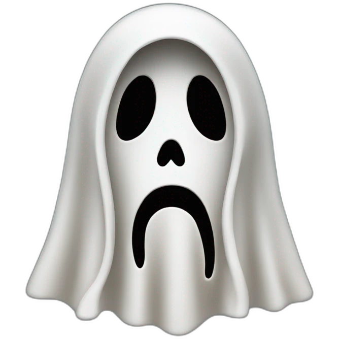 Ghost from scream emoji