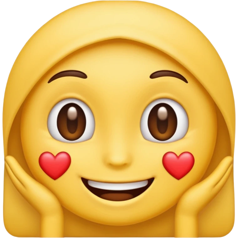 Emoji looking in love emoji
