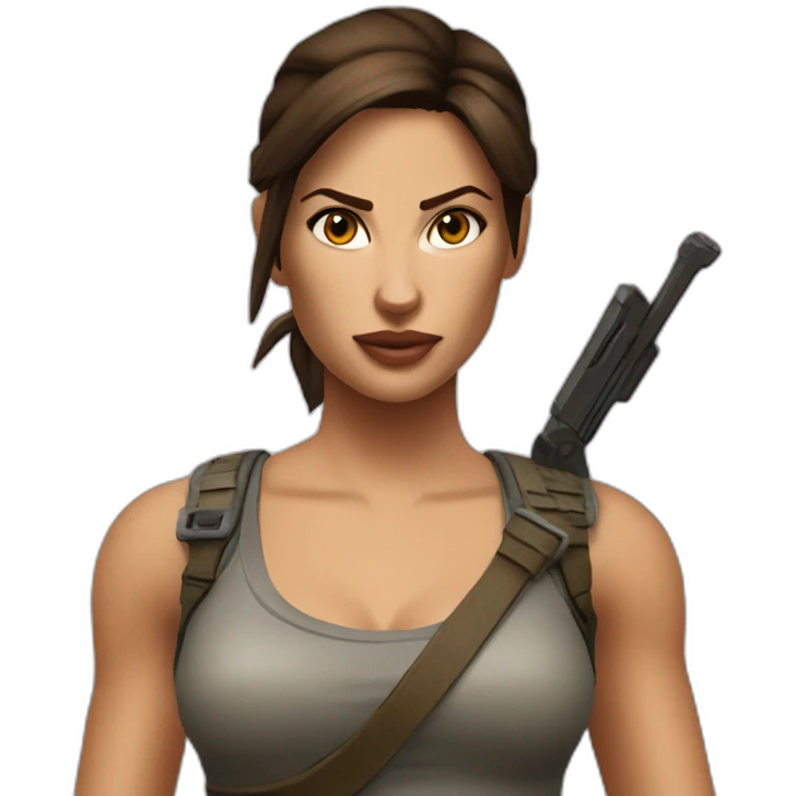 lara croft emoji