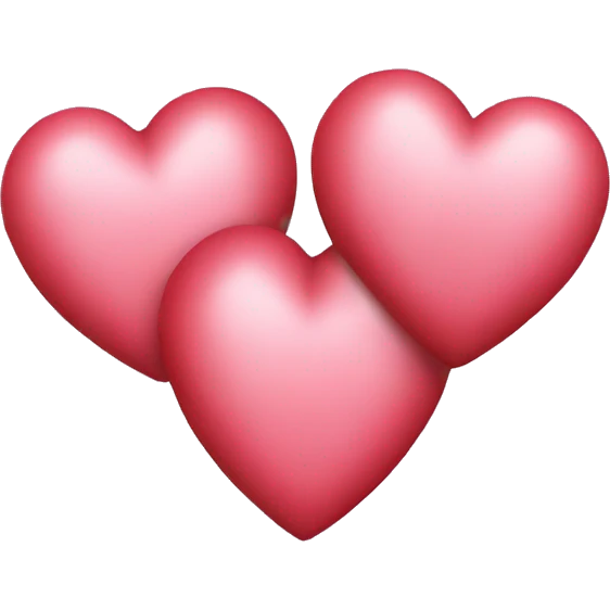 Three hearts emoji