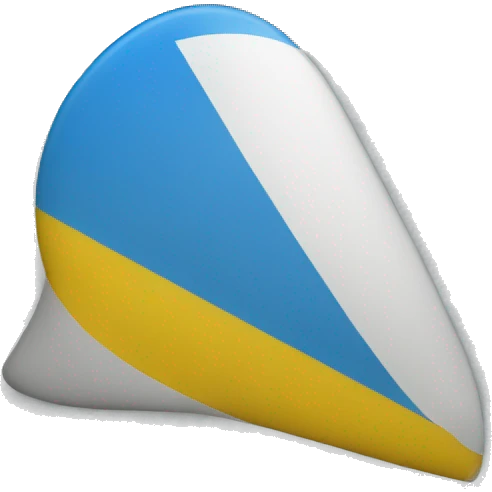 blue triangle flag  emoji