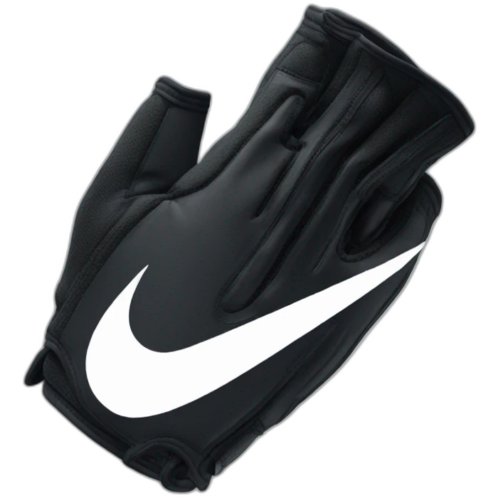 Black nike gloves emoji