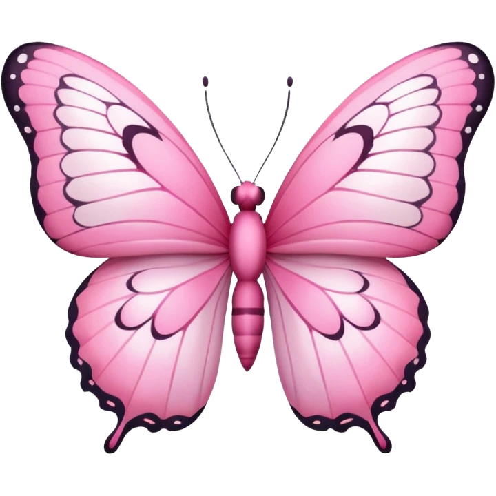 Pink cute butterfly emoji