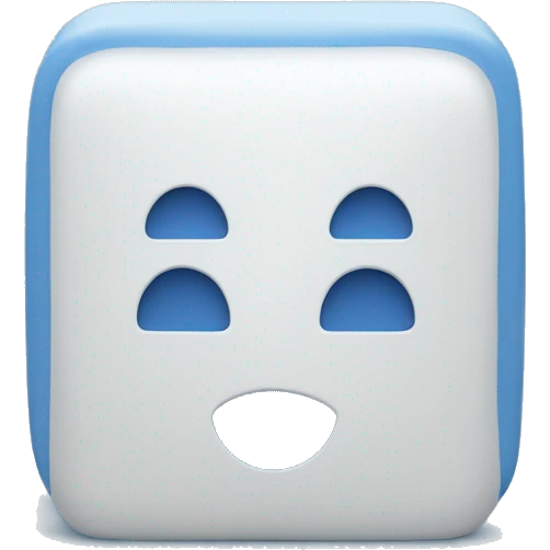 Blue square with a white number one in it's middle  emoji