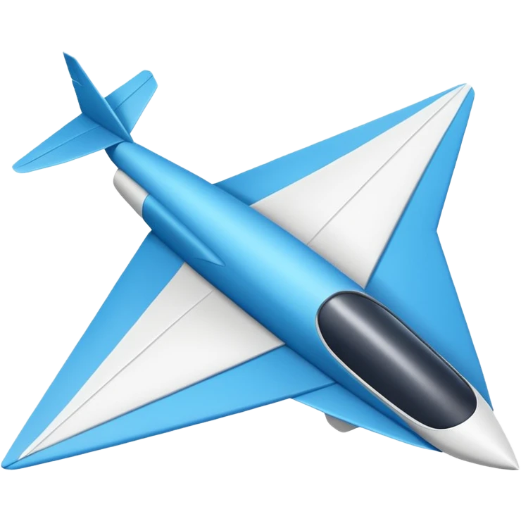 paper plane in mid-air emoji