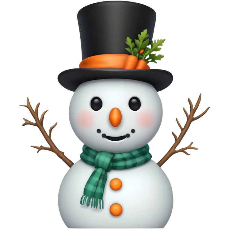 A basic snowman emoji