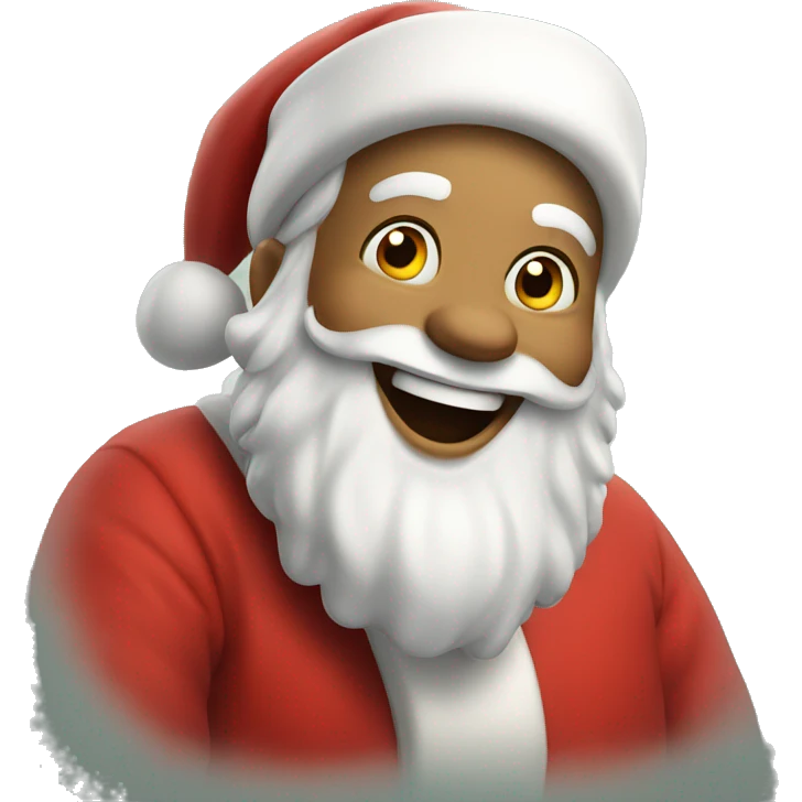 Laughing Santa  emoji