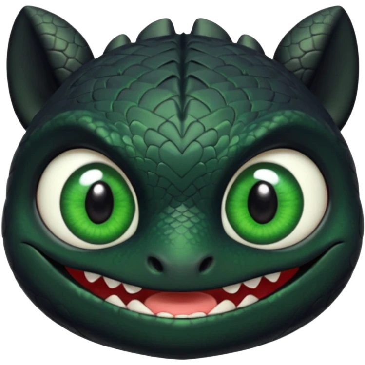 Toothless face only from how to train your Dragon emoji