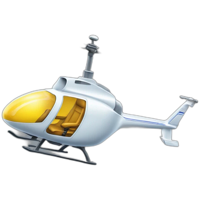 Vélo sur un hélicoptère emoji