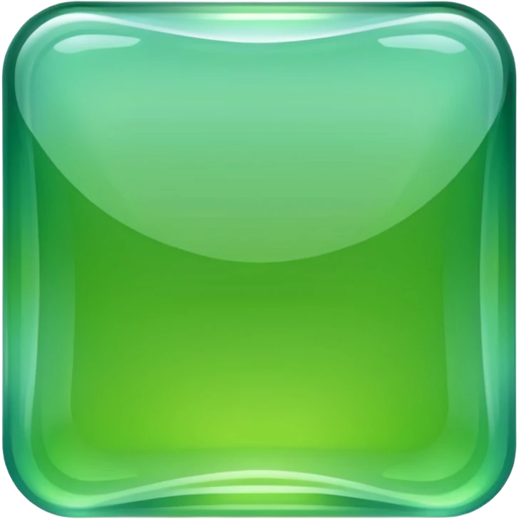 Green Square glass. emoji
