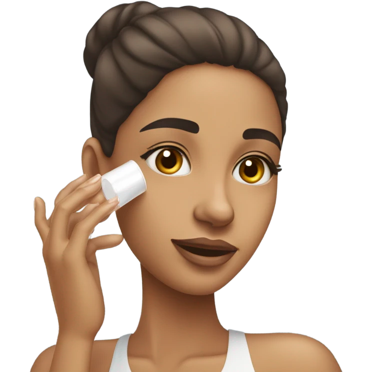 Girl doing skincare  emoji