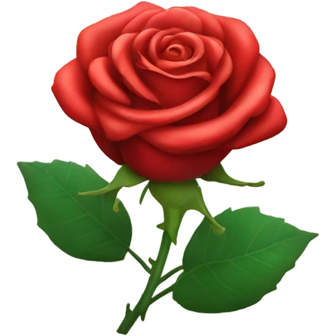 Red rose emoji