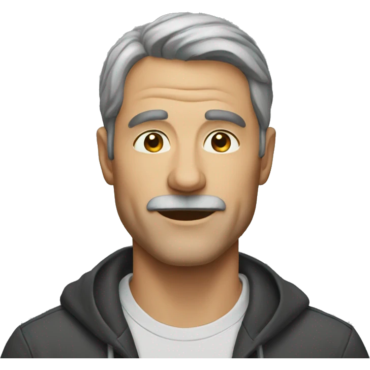 middle-aged man emoji