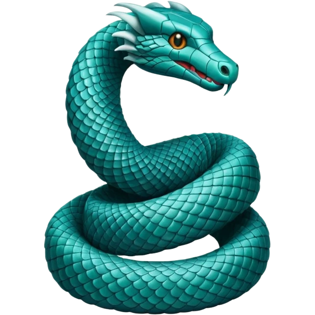 serpent teal emoji