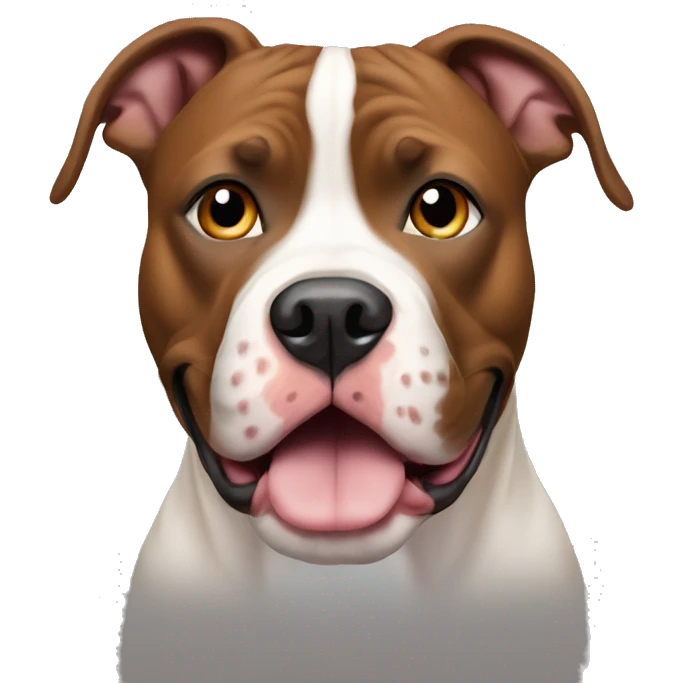 Tri color pitbull emoji