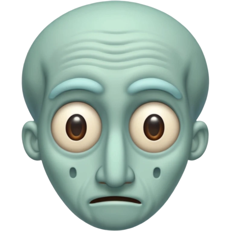 Squidward roll eyes emoji