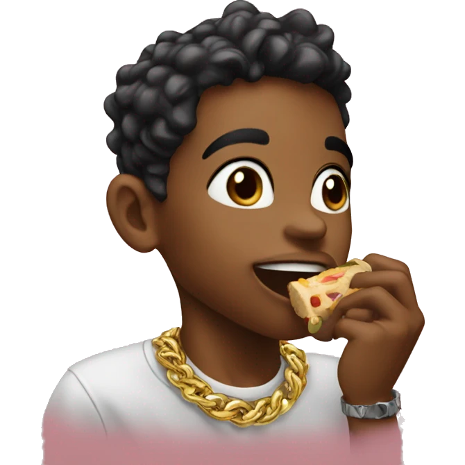 My jewelry boy eating  emoji