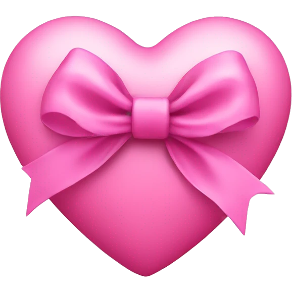 pink heart with bow emoji