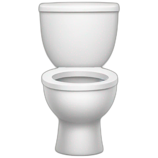 toilet with creepily smiling head in it emoji