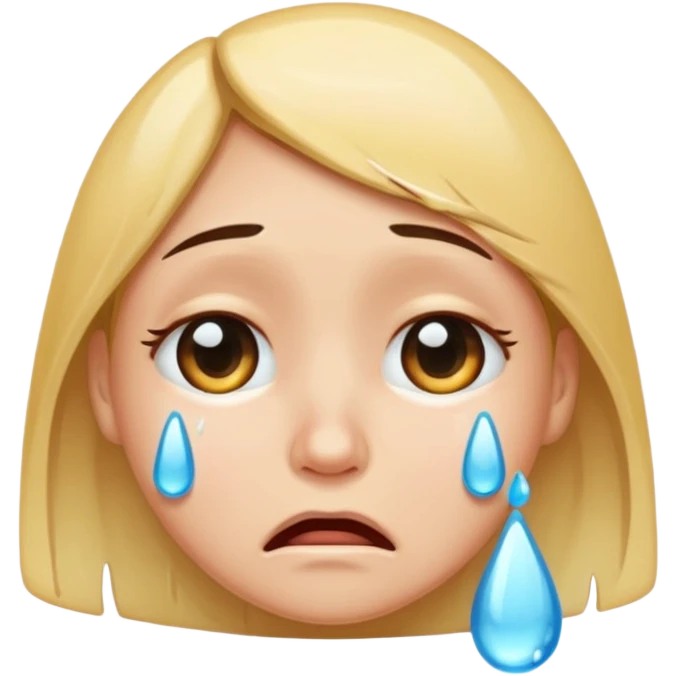 crying face emoji, expressive and clear emoji