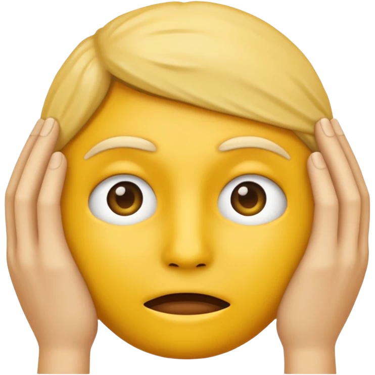 nervous emoji covering face emoji