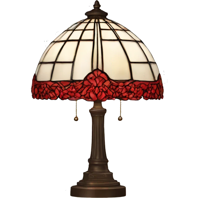 Tiffany lamp red emoji