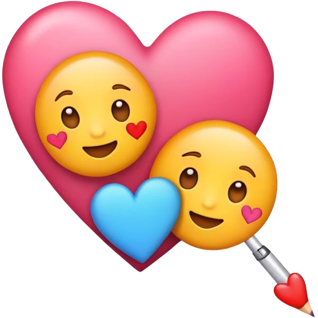 Cute emoji write love you emoji