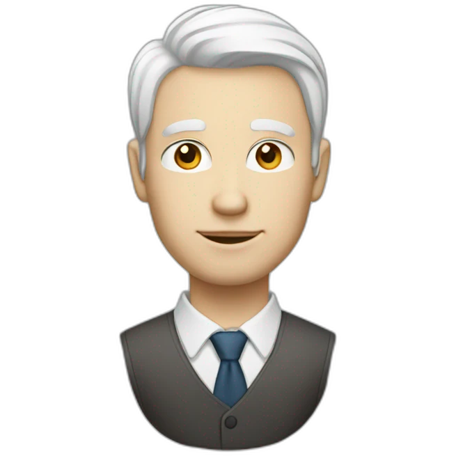 company man with white skin emoji