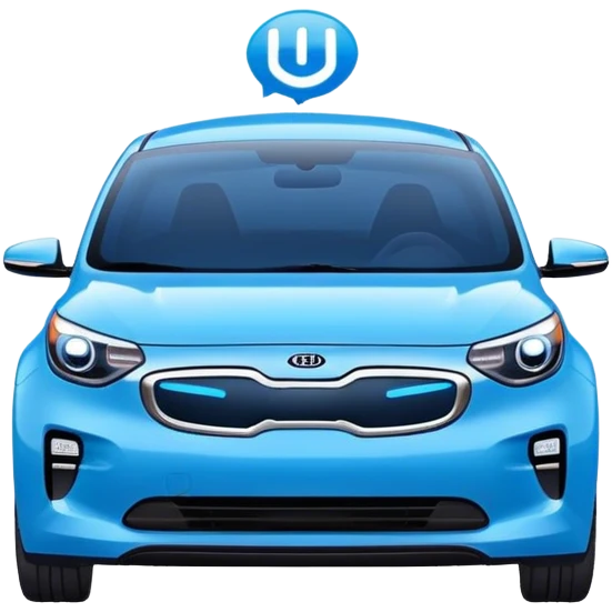 Blue Kia EV9 emoji