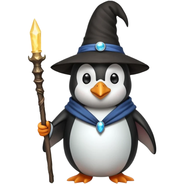 Penguin Wizard emoji