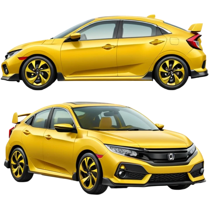 honda civic yellow emoji