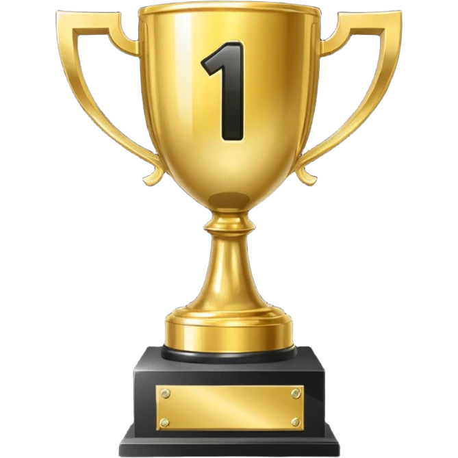 Trophy that says "#1 asar" emoji