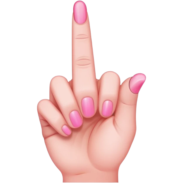 Pink middle finger  emoji