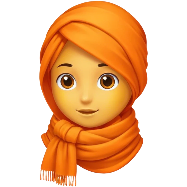 Orange scarf emoji