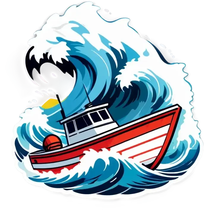 boat in storm emoji