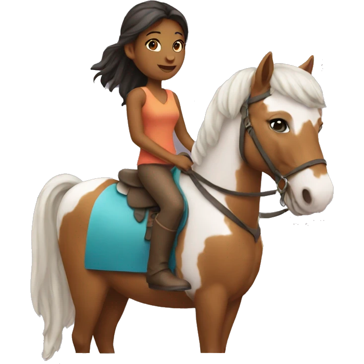 girl on a horse emoji