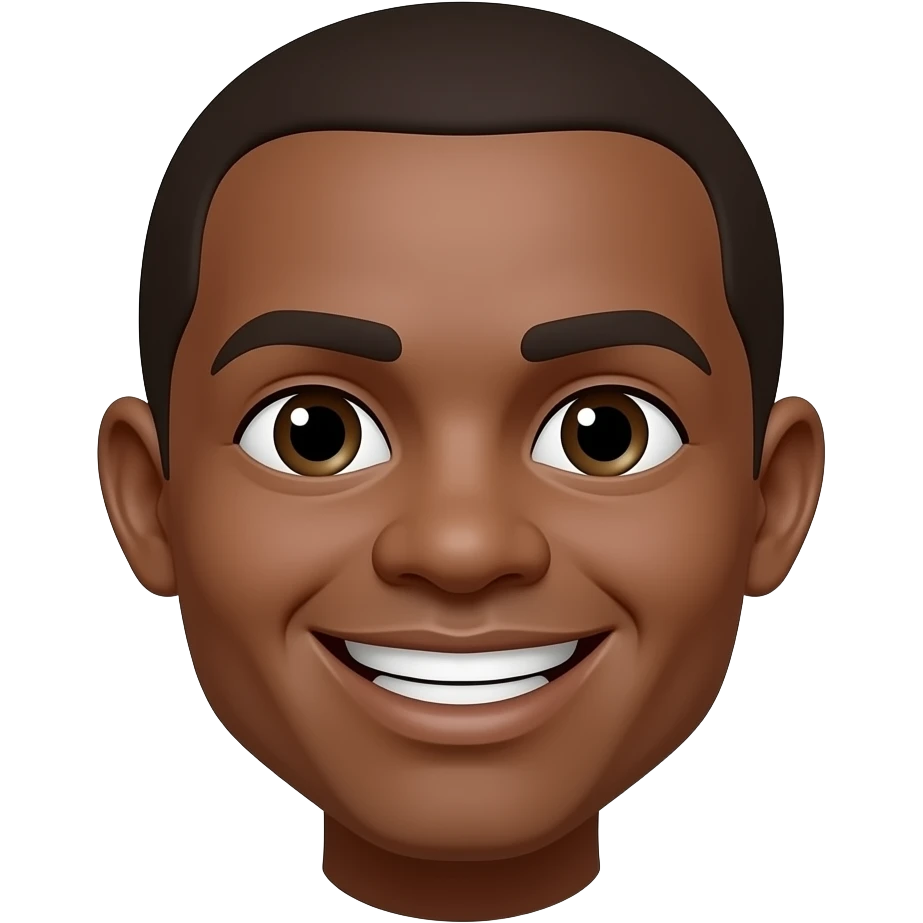 Yellow smiley with 2 teeth emoji