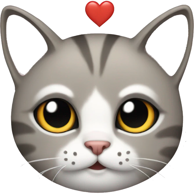 Cat saying i love you emoji