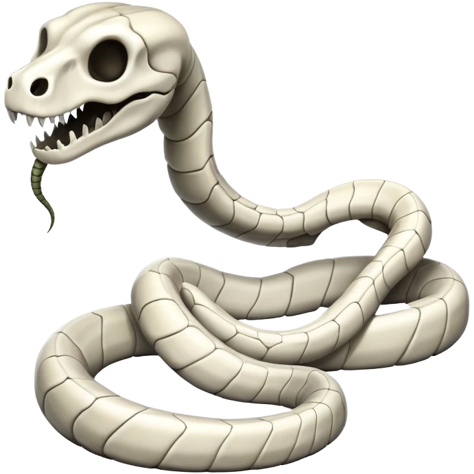 skeleton snake emoji