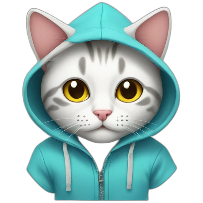 Hoodie cat emoji